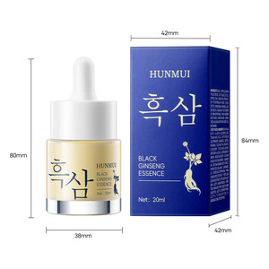 HUNMUI Black Ginseng Essence 20ml Anti-Wrinkle <b>Face</b> <b>Serum</b> Herbal Extract - Product Image 1