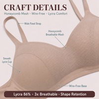 Soutien-gorge sans fil sculptant grande taille, soutien-gorge de maintien sans armatures confortable pour femme, minimisant, respirant, bonnet moulé fin 36 42