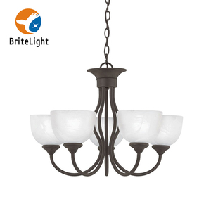 Lámpara colgante de araña con luz decorativa para el hogar, candelabro de cristal de alambre antiguo vintage con certificación ETL, gran oferta - Product Image 3