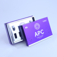 Boîte cadeau haut de gamme en métal violet avec fermeture magnétique, couvercle argenté, emballage de luxe, compléments alimentaires, soins de la peau, matériaux recyclés