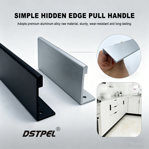 Hidden Handle Concealed Aluminum Drawer Pulls for Dresser Bedroom Bathroom Living Room Cabinets-Modern Design Hotel School Use - Product Image 2