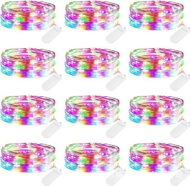 LED Fairy Lights Battery Operated String Lights Wire Firefly Starry Moon for DIY Craft Wedding Table Christmas Holiday Lighting