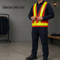 Gilet de sécurité réfléchissant à LED haute visibilité pour travaux routiers, contrôle du trafic, vêtements de travail de construction