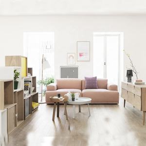 Divano Componibile Moderno a 3 Posti in Tessuto <span class=keywords><strong>Rosa</strong></span>, Dimensioni Personalizzabili per Uso Scolastico e Parchi - Product Image 2