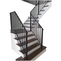 Système de main courante moderne en aluminium et verre YXX, conception 3D, finition thermolaquée, installation sur terrasse pour escaliers et balcons 1