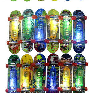 ฟิงเกอร์สเก็ตบอร์ด ของขวัญโปรโมชั่น โปร มินิ ฟิงเกอร์บอร์ด มีไฟ LED ของเล่นสเก็ตบอร์ดเทคเด็ค ฟิงเกอร์สเก็ตบอร์ดพลาสติกขนาดเล็ก - Product Image 2