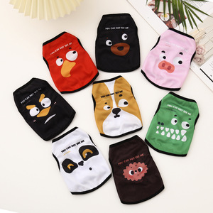 Gilet respirant d'été pour animaux de compagnie, imprimé dessin animé, vêtements amusants pour chiens et chats - Product Image 1