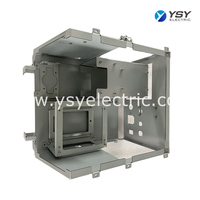 Armoire industrielle en tôle d'acier inoxydable usinée CNC, avec support multi-fixation, pour équipement de contrôle électrique, avec cadre métallique interne