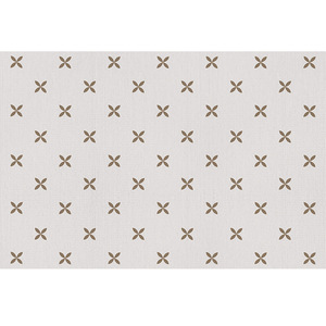 Tapis d'intérieur en boucle à poils ras, motif géométrique, crème, luxe léger, imperméable, résistant aux taches, pour chambre à coucher, chevet, salon - Product Image 5
