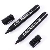 Marqueur permanent noir FOSKA marqueurs permanents d'encre imperméable à l'eau pour le bureau de l'école avec une longueur d'écriture de 320 à 360m