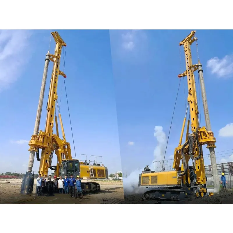 大規模掘削装置90mロータリー掘削リグXR320D基礎建設用