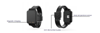 Bracelet balise étanche IP67 anti-effraction avec capteur de température corporelle pour le suivi des patients et du personnel