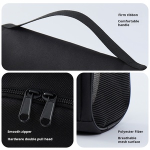 Sac de rangement pour chaussures portable et écologique en tissu Oxford avec cordon de serrage et fermeture éclair, surface en maille respirante et logo personnalisé pour chaussures de sport - Product Image 5