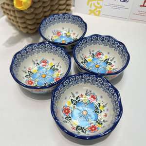 Tigela de Cerâmica Pintada à Mão Adequada para Reuniões Familiares, Presentes, Festas em Hotéis e Assim por Diante, Design Ecológico, Grande Capacidade - Product Image 6