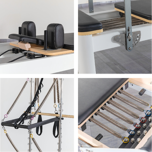 <span class=keywords><strong>Cama</strong></span> de <span class=keywords><strong>Pilates</strong></span> <span class=keywords><strong>Reformer</strong></span> Multifuncional, Personalizable, de Lujo, Duradera, Ajustable, Comercial, Resistente, de Aleación de Aluminio con Media Torre - Product Image 2