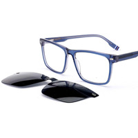 Lunettes à clip magnétique en bio-acétate, monture éco-responsable, protection UV400, fabricant OEM en gros