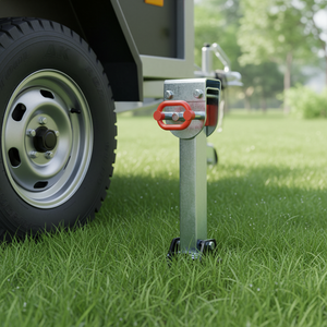 Roue de remorque robuste de 750 kg avec poignée latérale de 45 mm en acier galvanisé pour bateau et <span class=keywords><strong>caravane</strong></span> - Product Image 6