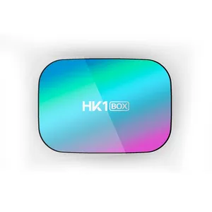 ethernet tv vídeo Suppliers-Hk1 caixa 8k resolução, android 9.0 os 4gb ddr3 128gb rom ac wi-fi 5g 1000m rj45 bt smart box 8k para jogos