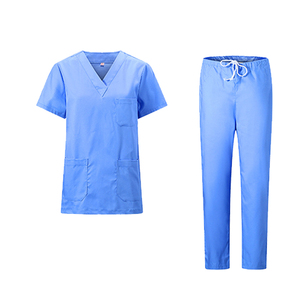 Uniformes médicaux de nouveau style ensembles de gommages hospitaliers pour femmes et hommes uniformes d'infirmière en tissu tissé - Product Image 5