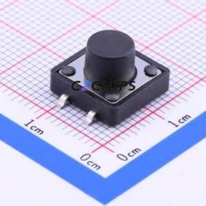 K2-1103SP-I4SW-04 Tactile Switch SMD-4P,12x12mm Switch Single Pole Single Throw Round Button 2.5N Vertical Mount - Product Image 1