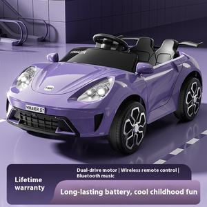 Новый перезаряжаемый четырехколесный электромобиль с дистанционным управлением, игрушечный детский автомобиль для мальчиков и девочек в возрасте от <span class=keywords><strong>2</strong></span> до 4 лет - Product Image 2