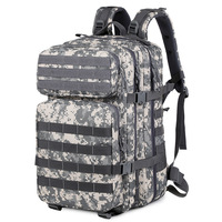 Sac à dos tactique imperméable en polyester avec fermeture éclair, personnalisable avec logo, plusieurs couleurs, pour randonnée et camping, vente chaude, OEM