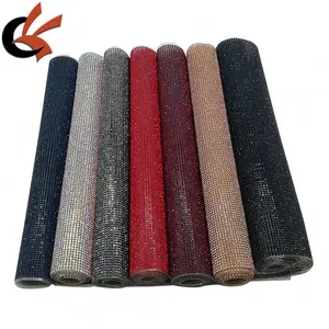 ขายส่ง24*40เซนติเมตร SS6<span class=keywords><strong>ส</strong></span>ีแก้วคริ<span class=keywords><strong>ส</strong></span>ตัลร้อนแก้ไข Rhinestone ตาข่าย<span class=keywords><strong>แผ่น</strong></span> - Product Image 1