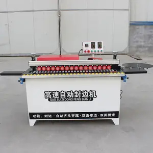 portable mini mdf roller edge banding curve machine woodworking automatic painting in china