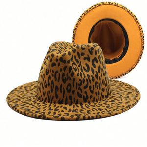 Autumn Winter Fashion Trendy Leopard Print Fedora <b>Hat</b> <b>for</b> Women Men Outdoor Travel Party Jazz <b>Hat</b> - Product Image 2