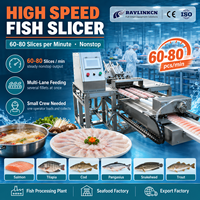 Rebanadora de Pescado de Alta Capacidad Acero Inoxidable 304 Cortes Uniformes para Salmón Tilapia Planta Procesadora de Pescado