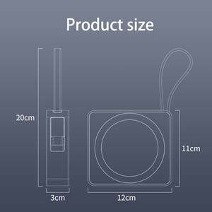 พาวเวอร์แบงค์แม่เหล็กไร้สาย <span class=keywords><strong>3</strong></span> in 1 ความจุ 5000mAh พร้อมสายชาร์จ รองรับการชาร์จเร็ว 20W สำหรับ iPhone, AirPods และ iWatch - Product Image 5