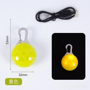 Accessoires lumineux LED pour animaux de compagnie, pendentif pour chien rechargeable par USB, accessoires de balise lumineuse pour animaux, lumière d'avertissement extérieure - Product Image 4