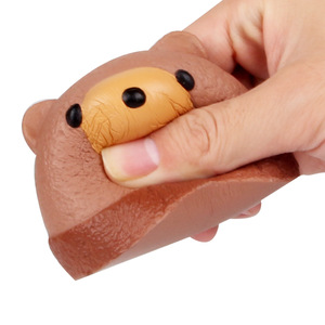 Pu Bear Cake Shape Fidget Toy Slow <b>Rebound</b> Stress Reliever Unisex 8 To 13 Years - Product Image 2