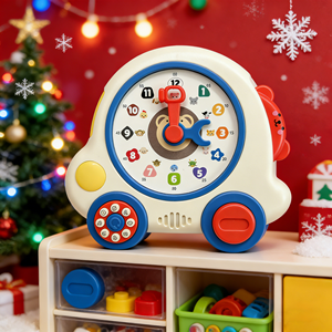 Reloj Despertador Educativo <span class=keywords><strong>para</strong></span> Niños, Fácil de Usar con Función de Lectura de la Hora, 9 Modos de Aprendizaje de Animales, Colores, Formas y Números - Product Image 1