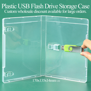 Boîte de rangement transparente SUNSHING pour clé USB en plastique, étui vide pour clé USB, conteneur de stockage personnalisé pour clé USB, emballage transparent pour clé USB - Product Image 1