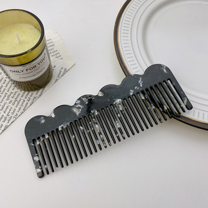 Bán Buôn Phổ Biến Khuyến Mại Biểu Tượng Tùy Chỉnh Màu Đen Du Lịch Xách Tay PVC Acetate Nhỏ Trang Điểm Túi Gương Lược Bàn Chải Bộ - Product Image 4