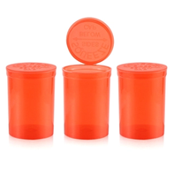 19 DR 30DR 60DR 90DR presser Pop Top Tube en plastique flacons de pilules en plastique avec bouchon résistant aux enfants