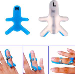 Gepolsterde aluminium opvouwbare kikkervingerspalk voor flexibele ondersteuning bij herstel van blessures en immobilisatie van de vingergewrichten - Product Image 2
