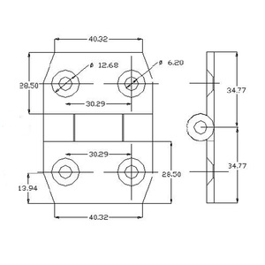 Bisagra de tope industrial zincada para gabinetes y puertas de camiones de contenedores, venta al por mayor de fábrica - Product Image 6