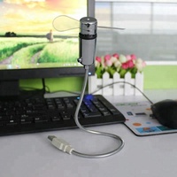 Gadget USB réglable Mini lumière LED Horloge ventilateur USB de haute qualité