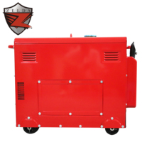 Mesin las generator diesel portabel, generator Las motor generator diesel portabel keluaran AC 5kW
