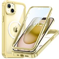 Funda de Silicona y Vidrio Templado Compatible con 15/9H, con Succión Magnética, Diseño Resistente a Caídas, Carga Inalámbrica, Simple