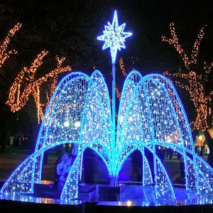 2024 Factory supplier christmas motif led fairy fountain lights