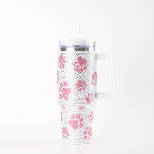 40oz 304 Acier inoxydable Isolation thermique Portable Car Cup Logo Design Style avec perceuse Poignée de griffe de chien pour la rentrée des classes - Product Image 6