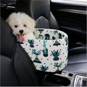 Asiento de coche para perros con estampado de cactus, cama impermeable para mascotas, funda para el asiento trasero para perros pequeños - Product Image 2