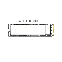 New Black SN850X Internal SSD 1TB WDS100T2X0E for Desktop Gaming PCIe Gen4 7300MB/s Read/6300MB/s Write Metal & Plastic Shell