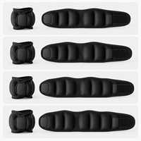 Bracelet lesté en silicone bleu personnalisé OEM, ensemble de poids réglables pour poignet et cheville, accessoires de fitness portables