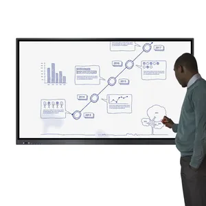 65 75 86 Inch Interactive Flat Panel Multi Touch Screen Smart Board For Digital Whiteboard 4K Monitor