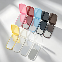 Support de téléphone portable promotionnel avec logo imprimé, universel, adhésif arrière, transparent, en ABS, anti-choc, pour bureau