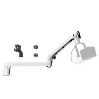 Prizmora AS17 Support de Bras de Microphone Rotatif à 360 Degrés en Aluminium Moulé sur Mesure, Profil Bas, Robuste, pour Podcasting